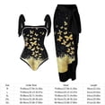thumbnail image 4 of Traje De Baño Damas 2 piezas de traje de baño atlético de playa para mujer a la moda con vestido para accesorios femeninos (mariposa L), 4 of 8