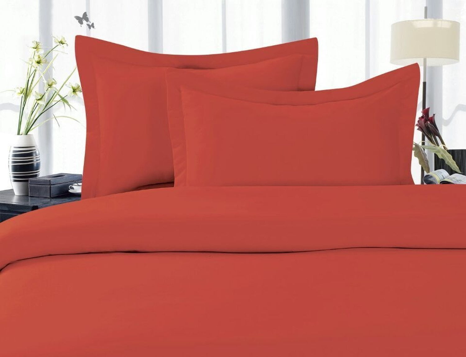 images Rust Orange Duvet Cover Queen walmart
