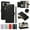 Black, variant on For Google Pixel 8 Wallet Case with Zipper Card Slots,RFID Blocking Large Capacity Elegant PU Leather Magnetic Flip Case Crossbody Strap+Hand Lanyard for Travel / Daily Carrying,Red