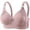 Pink, variant on Conairie Womens Wireless Bras V Neck Stretch Full Coverage Bra Comfortable Bralette Supportive Tshirt Bra No Underwire Push up Seamless Bras Beige 36