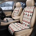 thumbnail image 2 of Eheartsgir Dustproof Car Seat Covers for Most Vehicles, Quilted Padded Fabric Non Slip Car Front Seat Covers, Christmas Fair Isle Theme, 2 of 6