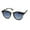 Grey Tortoise Smoke Mirror, variant on Womens Designer Fashion Round Keyhole Horn Rim Plastic Sunglasses Grey Tortoise Smoke Mirror