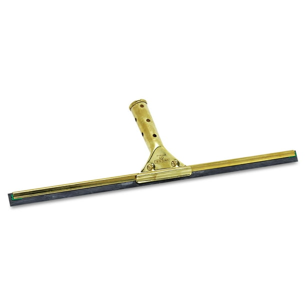 Unger Golden Clip Brass Squeegee Complete, 18" Wide