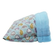 Hedgehog Cuddle Snuggle Sack Sleeping Bag Pouch for Small Animal Beds ( Blue )