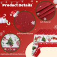 thumbnail image 4 of Christmas Tablecloth, 59 x 86 Inches Rectangular Xmas Table Cover, Winter Snowflake Red Table Cloth, Christmas Party Supplies for Kitchen Dining Room Party, 4 of 6