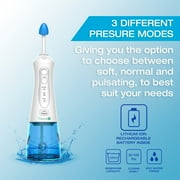 Sinus Rinse Kit by Tilcare - Perfect Nasal Irrigation Machine for Sinus & Allergy Relief - Electric Neti Pot for Sinuses & Stuffy Nose -  with a Blue Towel and 30 Salt Packs
