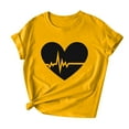 thumbnail image 4 of Plebaso T-shirts à Manches Courtes pour Femmes, Imprimé, Col Rond, Décontracté, Mode, 4 of 4