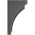 thumbnail image 3 of Ekena Millwork 4"W x 5 3/4"D x 10"H Medium Felix Wood Vintage Decor Corbel, Black, 3 of 6