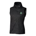 thumbnail image 2 of Women's Cutter & Buck Heather Charcoal Marshall Thundering Herd Mainsail Sweater-Knit Full-Zip Vest, 2 of 3