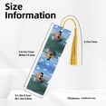 thumbnail image 3 of Kdxio Two Brave Cats Are Floating On The Sea Iceberg Print Metal Tassel Bookmarks,Perfect Gift for Art Lovers and Bookworms Metal Bookmarks for Women, 3 of 8