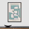 thumbnail image 4 of PixonSign Framed Canvas Print Wall Art Geometric Mid-Century Line Picasso Abstract Shapes Illustrations Modern Art Decorative Minimal Relax/Calm for Living Room, Bedroom, Office - 16"x24" BLACK, 4 of 5