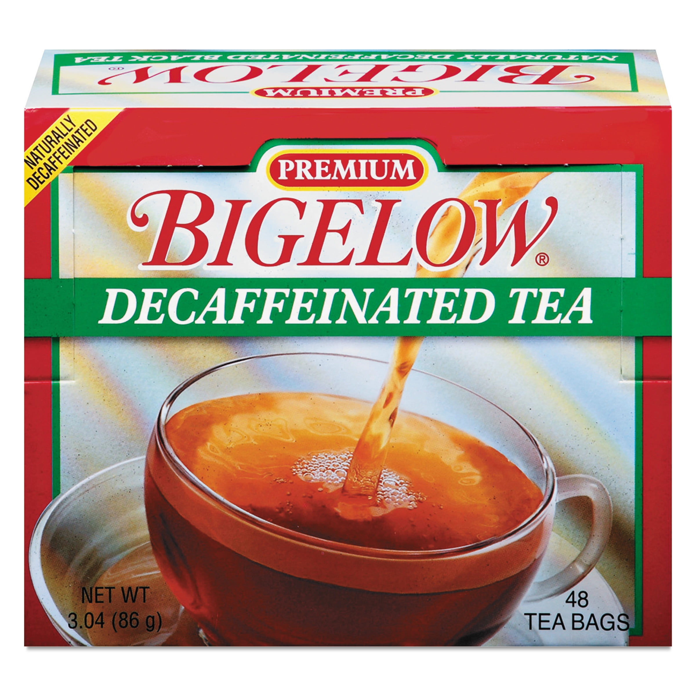 Bigelow Single Flavor Tea, Decaffeinated Black, 48 Bags/Box