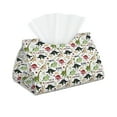 thumbnail image 2 of Lsque Cute Dinosaurs Printed Long Tissue Box Cover Holder, Facial Paper Organizer Dispenser,Triangle with Bottom Belt, PVC Leather Decorative Organizer, 2 of 9
