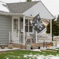 thumbnail image 6 of Let It Snow Winter Gray Snowflakes Decoration Vertical House Flag Holiday Farmhouse Party Outdoor Yard Banner 28" x 40", 6 of 6