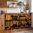 thumbnail image 3 of Black African Women Cabinet Curtain 32"Wx55"L,Dustproof Pantry Door Curtain W/ Self Adhesive Tape,Boho Brown Elephant Giraffe Ethnic Tall Storage Cover Privacy Drape for Bathroom Kitchen Laundry Room, 3 of 9