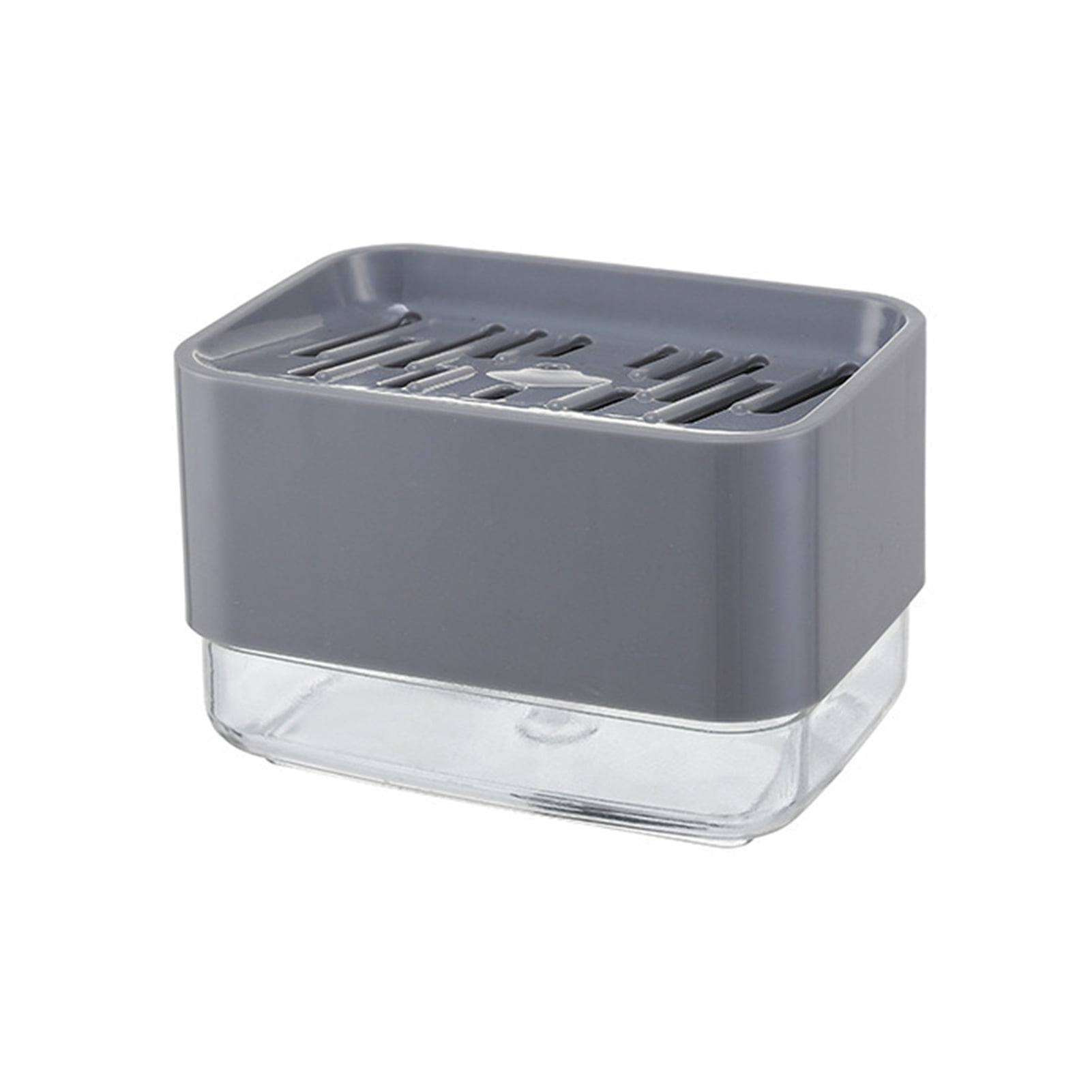Sponge Holder Dishcleaning Soap Pump Caddy Box Details about   Kitchen Manual Soap Dispenser 
