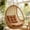 Khaki, variant on Chair Cushions for All Season, TOUMENY Corduroy Chair Cushion with Straps, Non- Breathable Seat Pad for Dining Room Study Balcony Chairs, Dark Gray