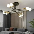 thumbnail image 2 of lionlar Porch Ceiling Lamp Lighting Fixture Home Decor Laundry Hall Black Gold, 2 of 7