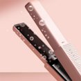 thumbnail image 3 of Plancha de pelo inalámbrica, mini plancha y rizador de cerámica portátil 2 en 1, plancha de viaje recargable USB-C, bloquea la humedad y el brillo, 3 niveles ajustables (rosa), 3 of 5