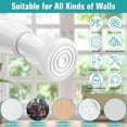 thumbnail image 4 of 2 Pack Window Security Bar, Window Safety Bars, Adjustable Sliding Glass Door Lock, Window Lock Bar for Children Home, Extends from 15.8-27.6 Inches (White) 2 Window Security Bar-White, 4 of 5