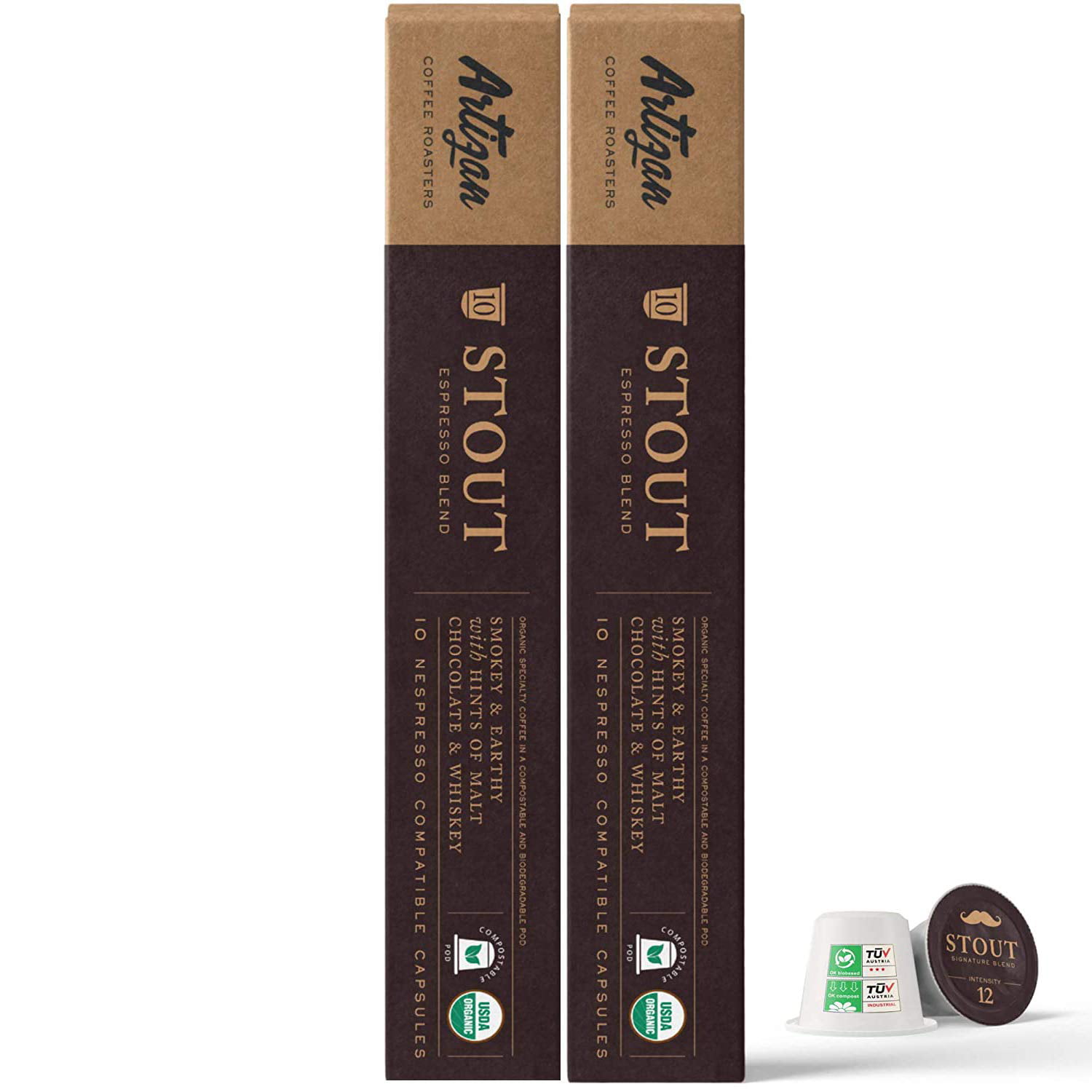 World's Strongest Coffee - Espresso Blend - USDA Certified Organic Nespresso Capsules - (20 Pods) - Walmart.com