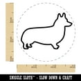 thumbnail image 2 of Pembroke Welsh Corgi Dog Outline Self-Inking Rubber Stamp Ink Stamper - Black Ink - Small 3/4 Inch, 2 of 7