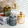 thumbnail image 1 of Cotton Swab Storage Box Transparent Smooth Edge with Lid Dustproof Moisture-proof Store Cosmetics Desktop Organizer Bear Cotton Qtip Storage Box Household Supplies, 1 of 8