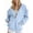 Light Blue, variant on Women's Zip Up Hoodie 2025 Fall Winter Long Sleeve Plain Hooded Sweatshirt with Pockets Jacket Coat Outerwear