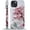 Blossoming Sakura Wave, variant on Compatible with iPhone 14 Pro Max Case - Dual-Layer Protection, Hard Shell with Silicone Interior, Slim Scratch Resistant Shockproof for Woman Men - Winter Pine Trees Stained Glass