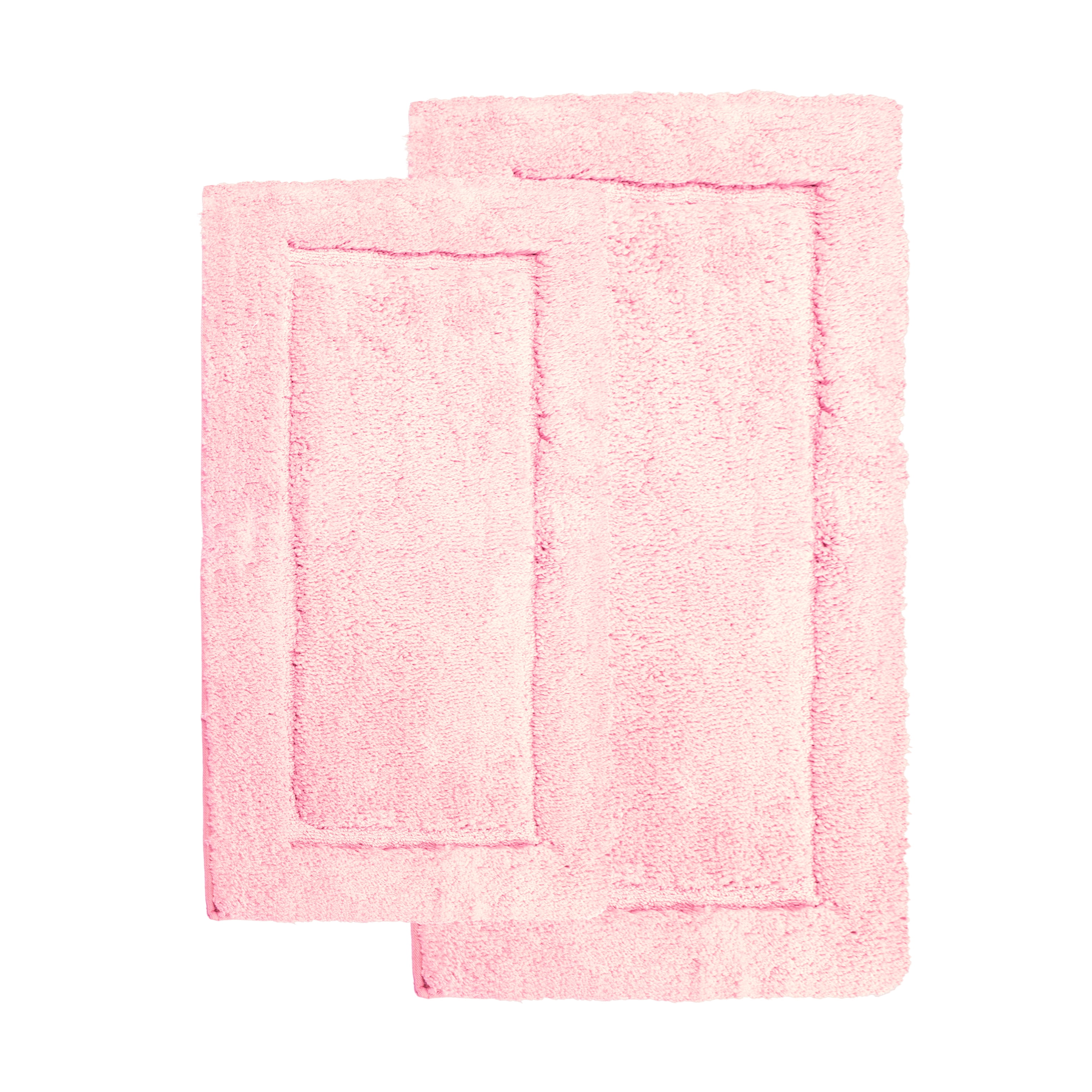 Chesapeake Microfiber Spa 2 Pc. Blush Bath Rug Set (23"x39" & 20"x34