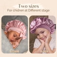 thumbnail image 4 of Gorro de dormir YANIBEST de satén de seda para niños, 2 unidades, 4 of 5