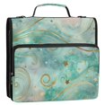 thumbnail image 2 of Water-Resistant 3-Ring Binder Organizer with Multiple Pockets Zipper Binder Bag for Office Beautiful Swirling Lines, 2 of 8