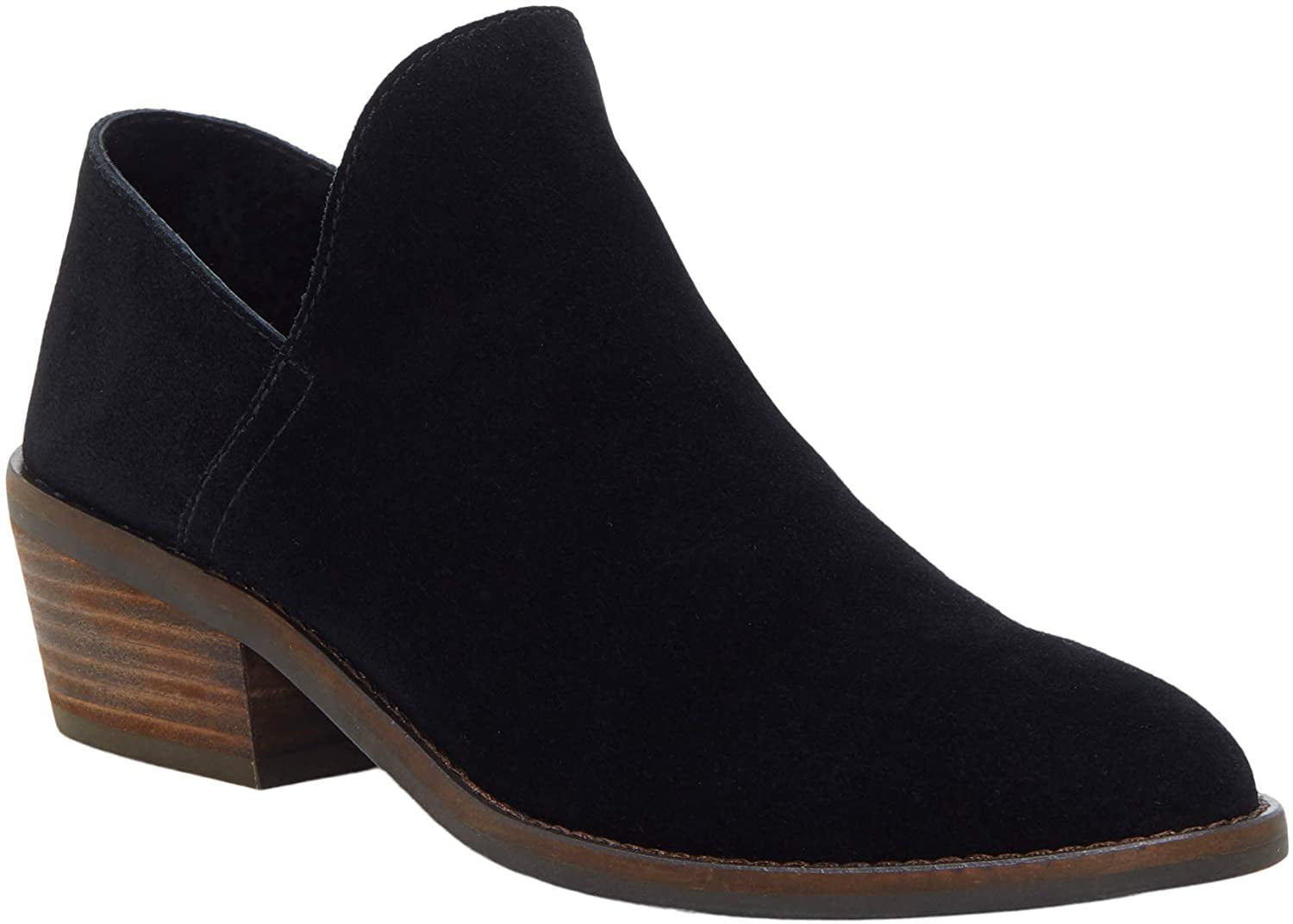 Lucky Brand Women's Fausst Ankle Boot, Black Suede, 7 M US | Walmart Canada