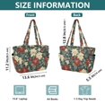 thumbnail image 4 of FORMRS Tote Bag for Women Quilted Large Capacity Travel Work Carry On Shoulder Handbag, Christmas Blooms, 4 of 7