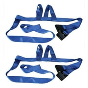 2 Pcs 3 Meters Car Basket Straps Trailer Tire Belt Adjustable Tow Wheel 2 Tons