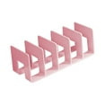 thumbnail image 2 of Clasificador de archivos de acrílico, estante de almacenamiento de libros, soporte para archivos, divisor de embrague para correo y cartas. Rosa, 2 of 9