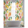 thumbnail image 5 of Summer Fruit Sheer Curtains 2 Panels Set Watercolor Lemon Orange Rustic Farmhouse Sheer Window Curtains Light Filtering Rod Pocket Voile Drapes for Bedroom Living Room 52"X84", 5 of 8