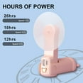 thumbnail image 3 of Ventilador portátil de mano Dosododa 3 en 1 con linterna y banco de energía, 3 of 8