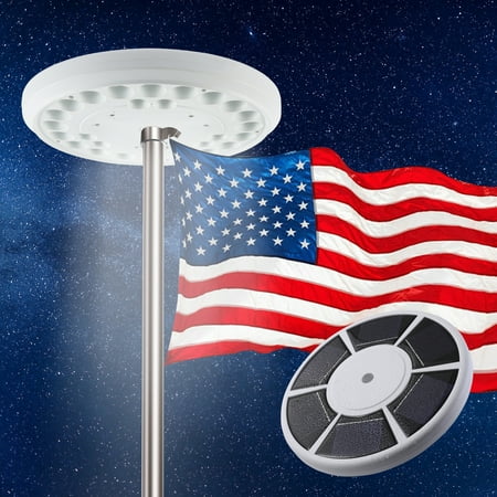 

Solar Flagpole Light Lasting 2 Times Longer Than Competitors Super Bright Flagpole Light 100% Flag Coverage Suitable For Most Flagpoles Bright And Energy-Saving Led