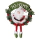 thumbnail image 2 of Guirnalda navideña de flores artificiales, decoración del hogar, regalo, manualidades con muñeca Papá Noel, 2 of 9