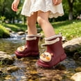 thumbnail image 2 of Toddler Rain Boots for Boys Waterproof Kids 3D Guinea Pig Rubber Boots, 2 of 5