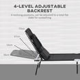 thumbnail image 4 of Outsunny 2 Pcs Chaise Longue d'Extérieur Réglable, Chaise Longue Pliante de Jardin, 4 of 10
