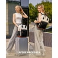 thumbnail image 6 of Travel Laptop Backpack Women, 17.3 Inch Anti-theft Laptop Bag with USB Port, Fashion Waterproof Computer Backpacks Teacher Nurse Backpack Purse for College Work, 6 of 9
