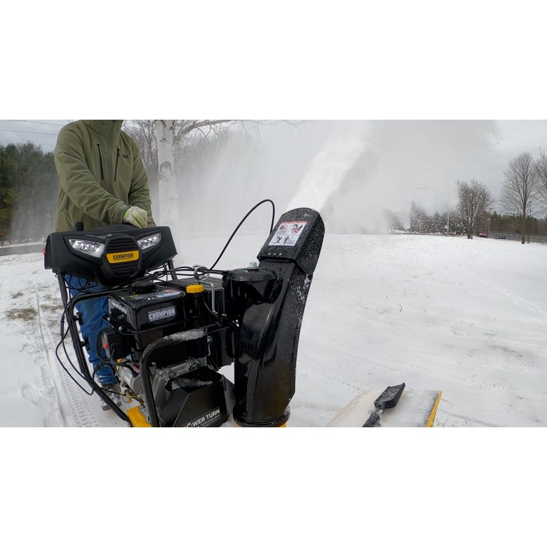 DEK Commercial 30-in 302-cc Two-stage Self-propelled Gas Snow Blower with  Push-button Electric Start; Headlight(s) at