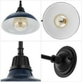 thumbnail image 5 of JONATHAN Y Aurora 12.25" 1-Light Farmhouse Industrial Indoor/Outdoor Iron LED Gooseneck Arm Outdoor Sconce, Navy, 5 of 7