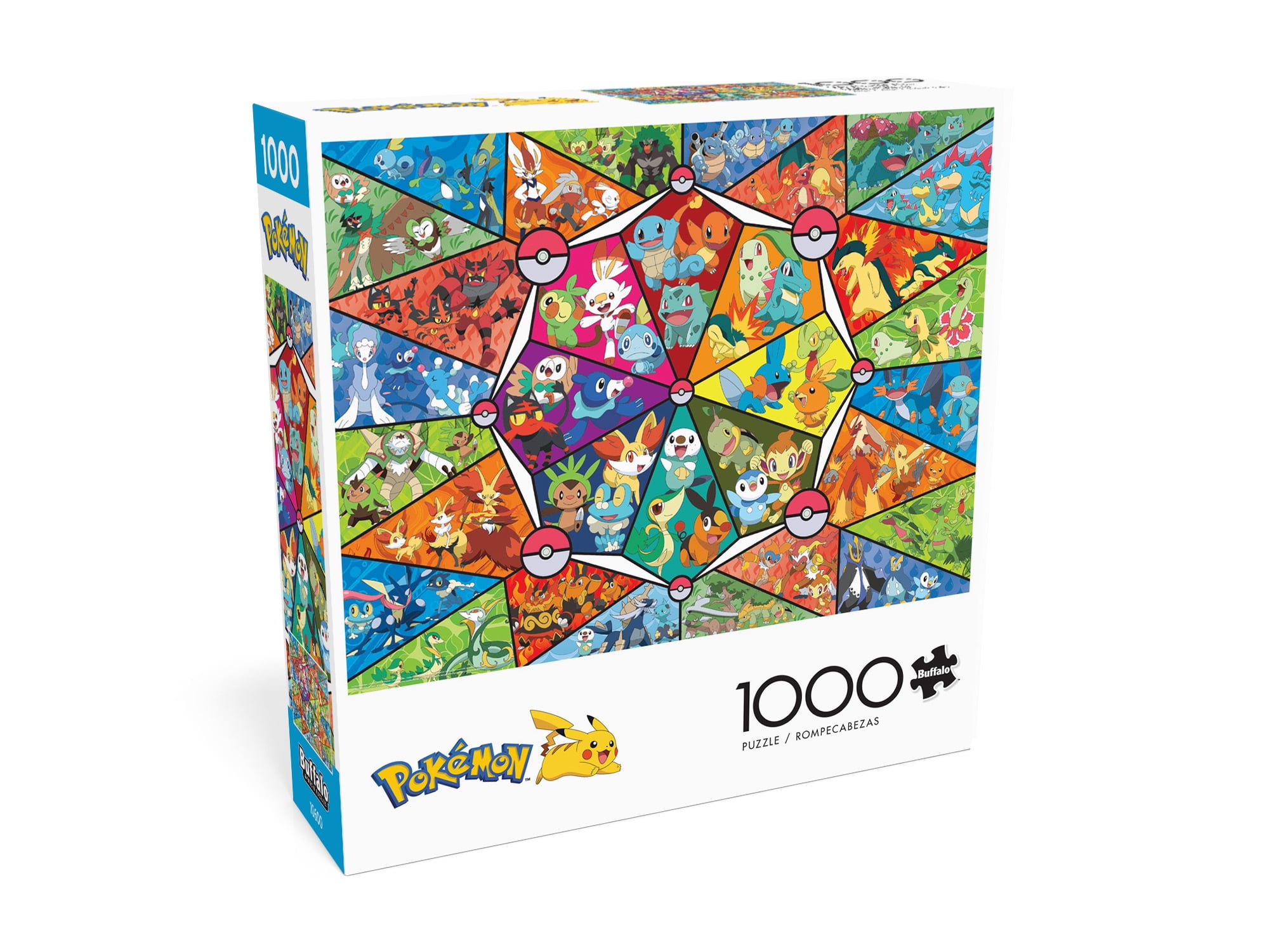 Buffalo Games 1000-Piece Pokemon Stained Glass Starters Jigsaw Puzzle
