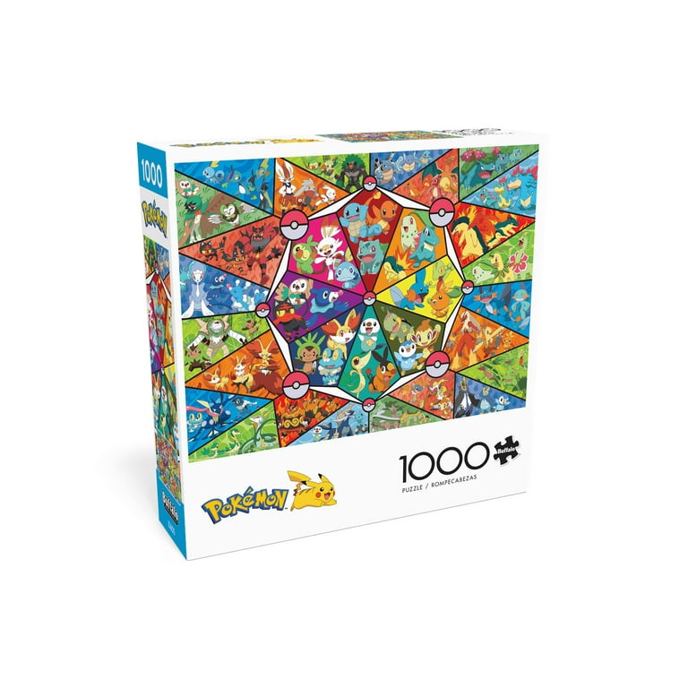 Pokémon: Stained Glass Starters - 1000 Piece Puzzle