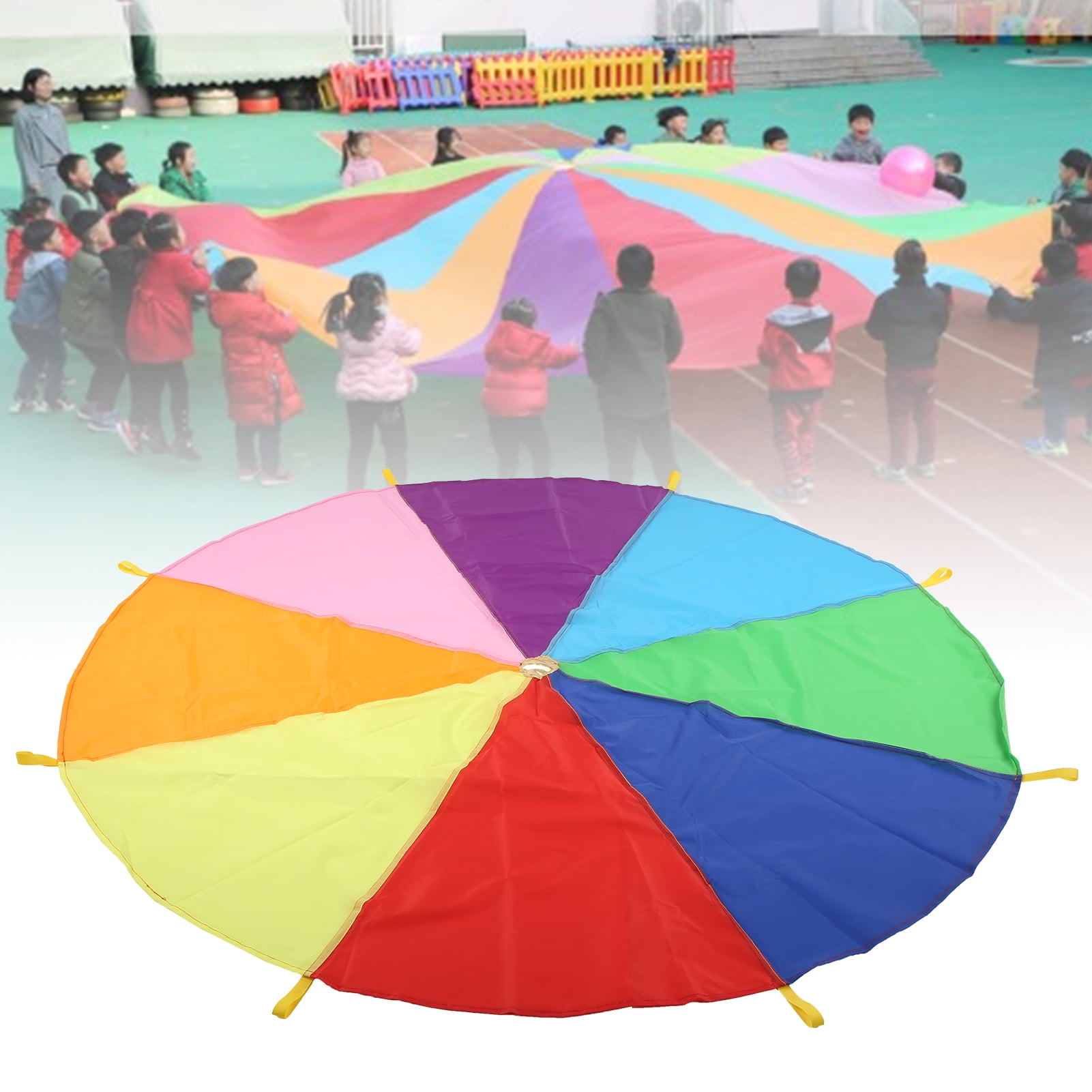 Henmomu Parachute Game, Colorful Kid Parachute, For Multiplayer Games