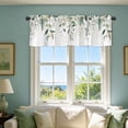 thumbnail image 5 of CoreLiving Window Valance, Watercolor Lavender Leaves Printed Short Kitchen Curtains, Decorative Half Window Treatment for Bedroom Living Room Cafe, 1 Pack, 5 of 5