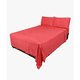 thumbnail image 3 of Juego de sábanas matrimoniales con diseño liso 4 piezas color Rojo, 3 of 4